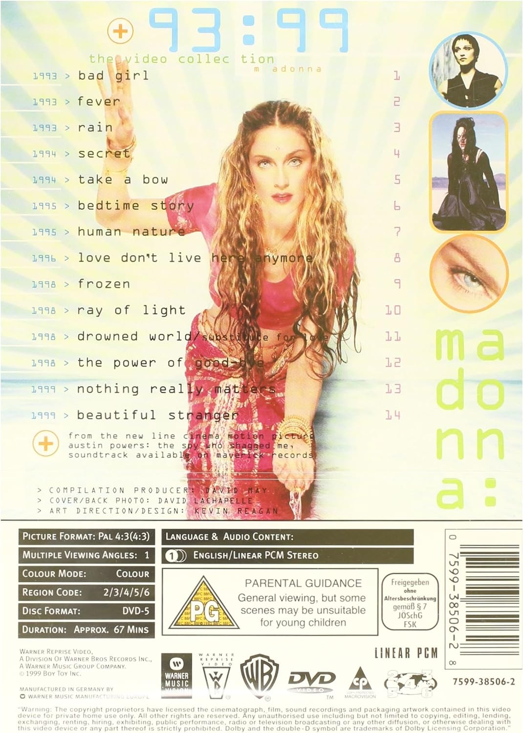Video cassette Madonna - The Video Collection 93 : 99 VHS