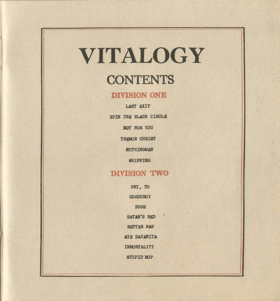 vitalogy