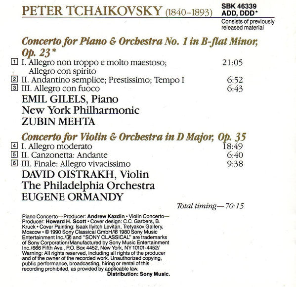 piano-concerto-•-klavierkonzert-no.-1-/-violin-concerto