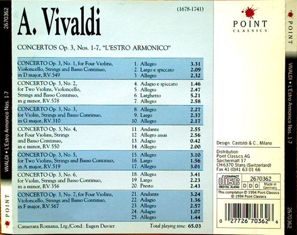 lestro-armonico:-concertos-nos.-1-7