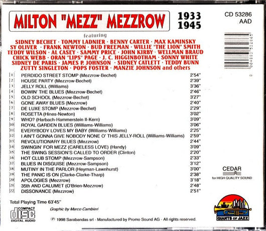milton-"mezz"-mezzrow