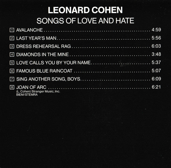 songs-of-leonard-cohen-/-songs-of-love-and-hate-/-new-skin-for-the-old-ceremony