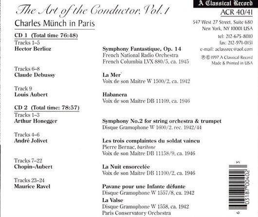 the-art-of-the-conductor-volume-1:-charles-munch-in-paris