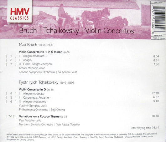bruch-•-tchaikovsky:-violin-concertos