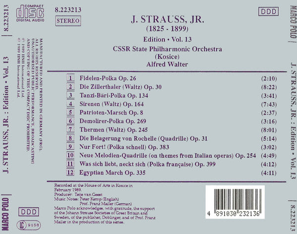 j.-strauss,-jr.:--edition-•-vol.-13
