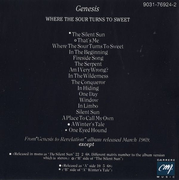 genesis-–-the-first-album-–-where-the-sour-turns-to-sweet