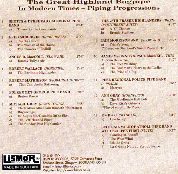 the-great-highland-bagpipe:-in-modern-times---piping-progressions