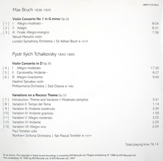 bruch-•-tchaikovsky:-violin-concertos