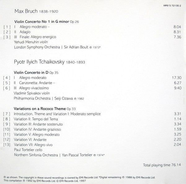 bruch-•-tchaikovsky:-violin-concertos