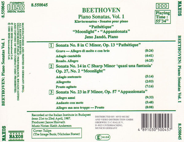 piano-sonatas,-vol.-1-=-klaviersonaten-=-sonates-pour-piano---"pathétique"-•-"moonlight"-•-"appassionata"