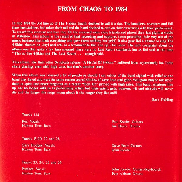 from-chaos-to-1984-/-rarities
