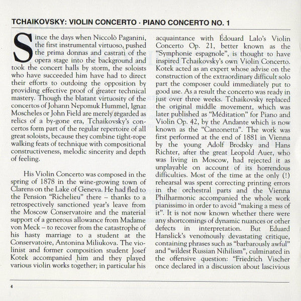 piano-concerto-•-klavierkonzert-no.-1-/-violin-concerto