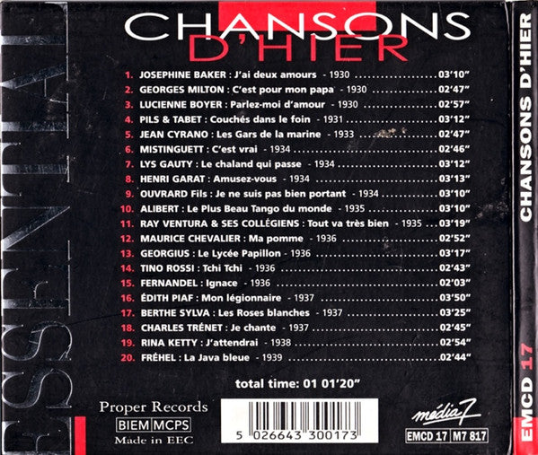 chansons-dhier