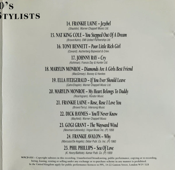 50s-song-stylists