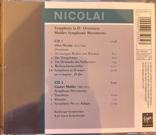 otto-nicolai,-gustav-mahler,-karl-anton-rickenbacher,-bamberger-symphoniker-–-nicolai-(overtures-&-symphony)-.-mahler-(symphonic-movements)