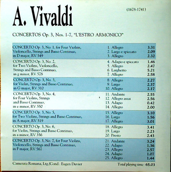 lestro-armonico:-concertos-nos.-1-7