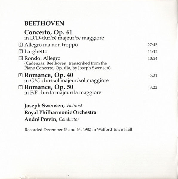 joseph-swensen,-beethoven*,-royal-philharmonic-orchestra,-andré-previn-–-violin-concerto-/-2-romances
