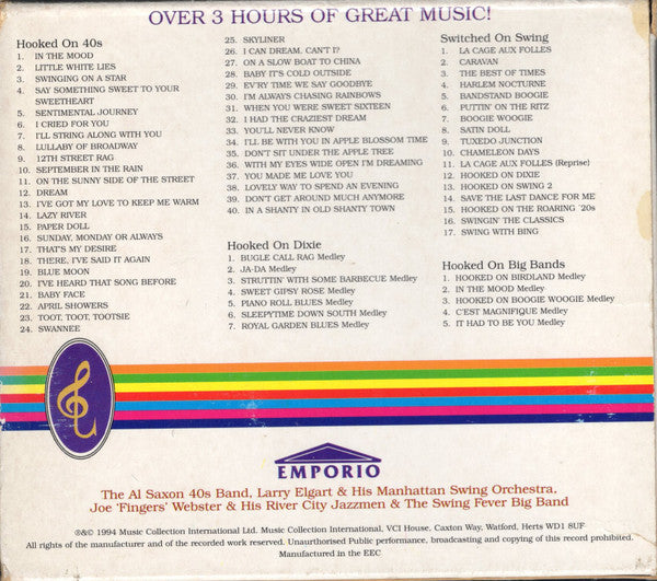 the-al-saxon-40s-band*,-larry-elgart-&-his-manhattan-swing-orchestra*,-joe-"fingers"-webster-&-his-river-city-jazzmen-&-the-swing-fever-big-band*-–-hooked-on-melodies-&-memories
