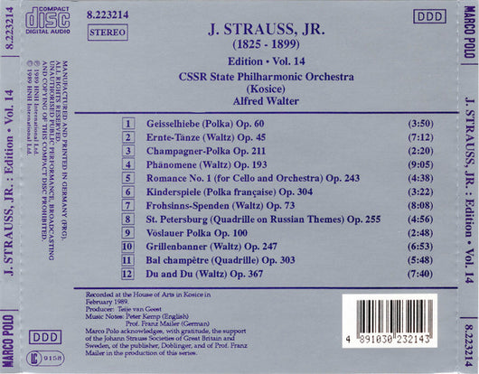 j.-strauss,-jr.:--edition-•-vol.-14