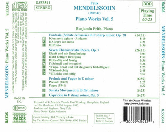 piano-works-vol.-5-(seven-characteristic-pieces,-op.7-•-fantasia,-op.-28-•-prelude-and-fugue-•-sonata-movement-•-capriccio,-op.-5)