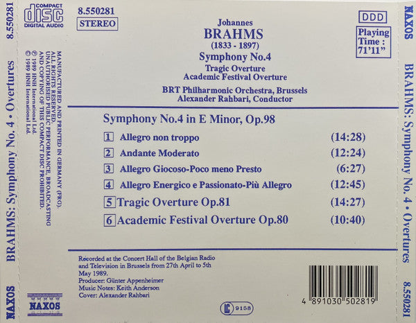 symphony-no.-4-/-academic-festival-overture-/-tragic-overture