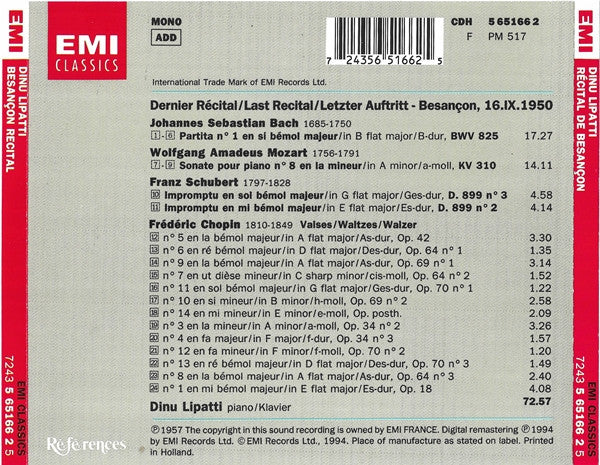 dernier-récital/last-recital/letzer-auftritt:-besançon,-16.ix.1950---bach,-mozart,-schubert,-chopin