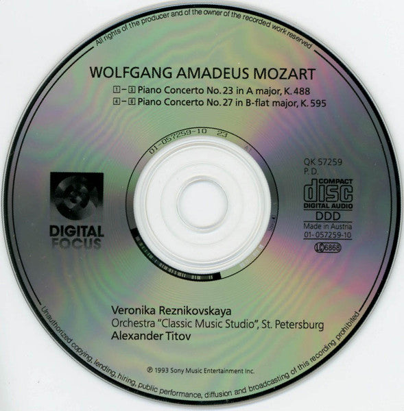 mozart*,-veronika-reznikovskaya,-classic-music-studio*,-alexander-titov-–-concertos-pour-piano-nos-23-&-27