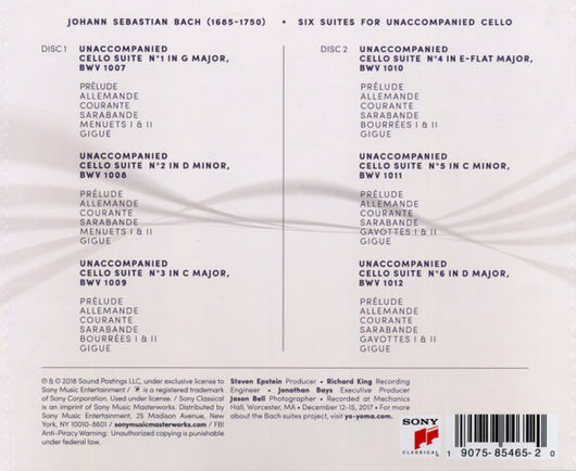 six-evolutions---bach:-cello-suites