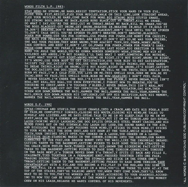 filth-(l.p.#1,-e.p.#1)-1982/83