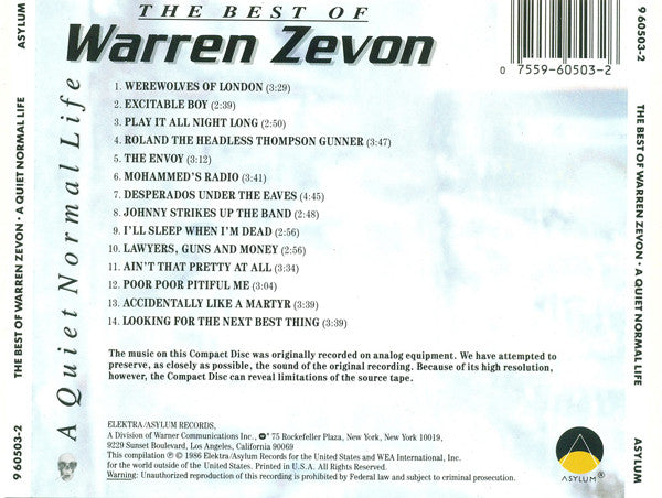 a-quiet-normal-life:-the-best-of-warren-zevon