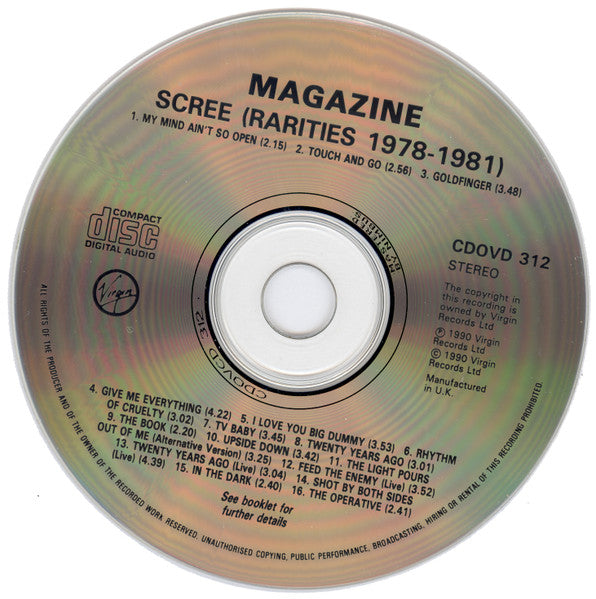 scree-(rarities-1978-1981)