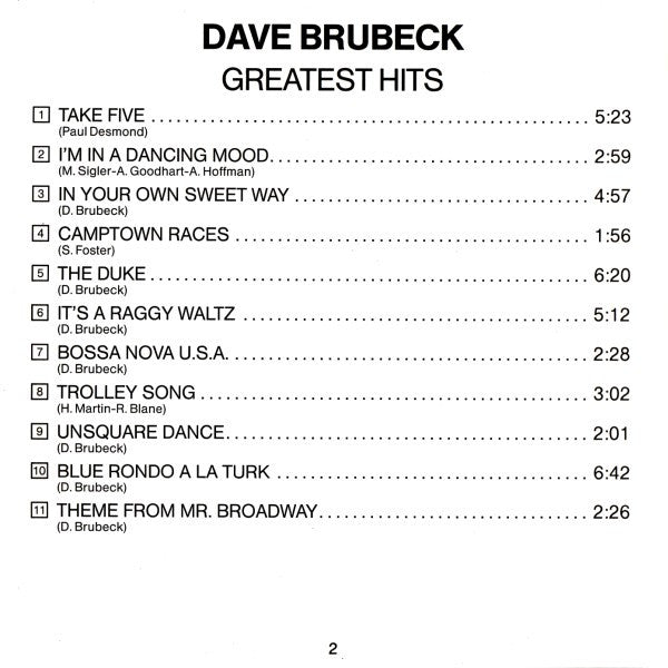 dave-brubecks-greatest-hits