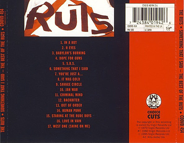 something-that-i-said---the-best-of-the-ruts
