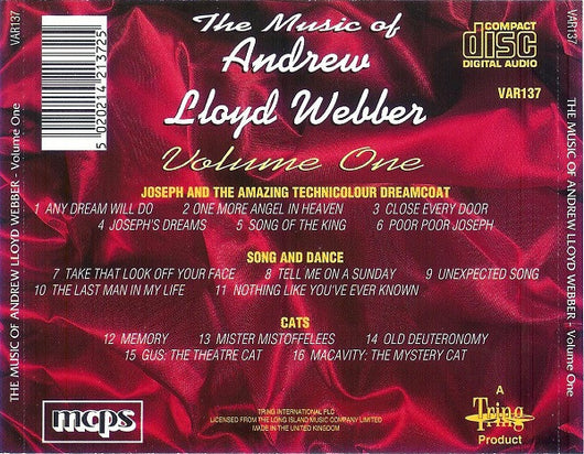 the-music-of-andrew-lloyd-webber-volume-one