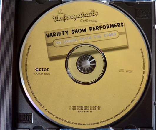 the-unforgettable-collection---variety-show-performers---20-songs-from-the-stars