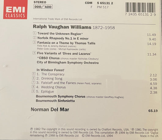 vaughan-williams:-fantasia-on-a-theme-by-thomas-tallis/-five-variants-of-dives-and-lazarus/norfolk-rhapsody-no.-1/toward-the-unknown-region/in-windsor-forest