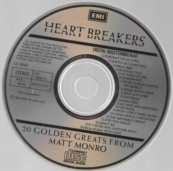 heart-breakers---20-golden-greats-from-matt-monro