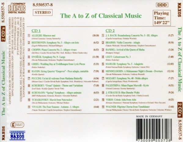 the-a-to-z-of-classical-music-(the-great-composers-and-their-works-in-words-and-music)