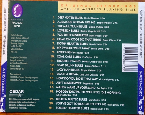 pure-vintage-blues-volume-1:--you-dirty-mistreater