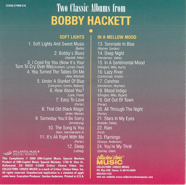 two-classic-albums-from-bobby-hackett:-soft-lights-/-in-a-mellow-mood