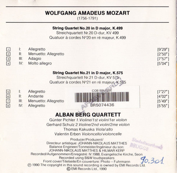 string-quartets-nos.-20,-k.499-20-&-21,-k.575-=-streichquartette-=-quatuors-à-cordes