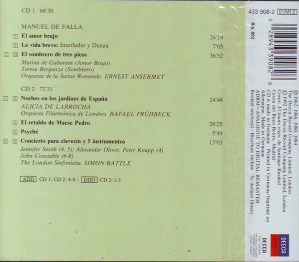música-orquestal-=-orchestral-music-=-musique-orchestrale:-el-amor-brujo-·-el-sombrero-de-tres-picos-·-noches-en-los-jardines-de-españa-·-psyché-·-el-retablo-de-maese-pedro-·-concierto