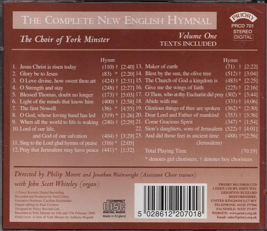 the-complete-new-english-hymnal:-volume-one