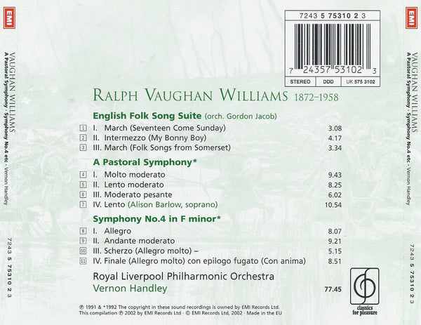 the-nine-symphonies-•-job-•-english-folk-song-suite-•-fantasia-on-greensleeves-•-flos-campi-•-fantasia-on-a-theme-by-thomas-tallis-•-five-variants-of-dives-and-lazarus-•-oboe-concerto-•-partita-for-double-string-orchestra-•-serenade-to-m