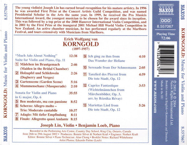 violin-sonata-/-die-tote-stadt-/-much-ado-about-nothing