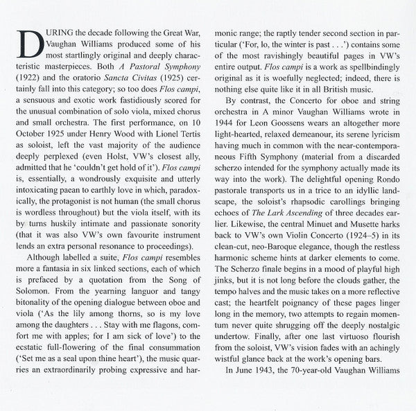 the-nine-symphonies-•-job-•-english-folk-song-suite-•-fantasia-on-greensleeves-•-flos-campi-•-fantasia-on-a-theme-by-thomas-tallis-•-five-variants-of-dives-and-lazarus-•-oboe-concerto-•-partita-for-double-string-orchestra-•-serenade-to-m