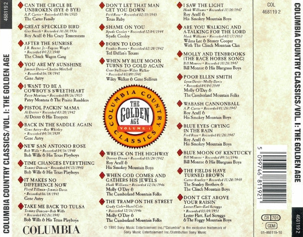 columbia-country-classics-/-volume-1:-the-golden-age