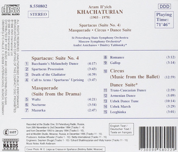 spartacus-suite-no.-4-/-masquerade-/-circus-/-dance-suite