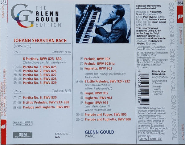 partitas-bwv-825–830,-preludes-&-fugues