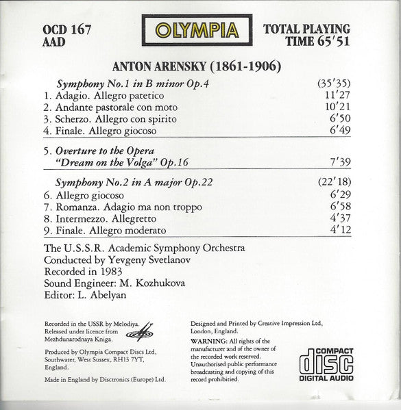 symphonies-nos.-1-&-2-/-overture-"dream-on-the-volga"